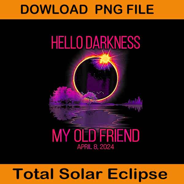 Cat Hello Darkness My Old Friend Solar Eclipse April 08 Png