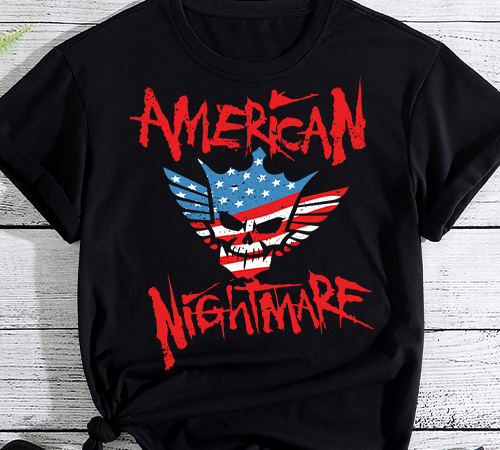 American nightmare t shirt vector