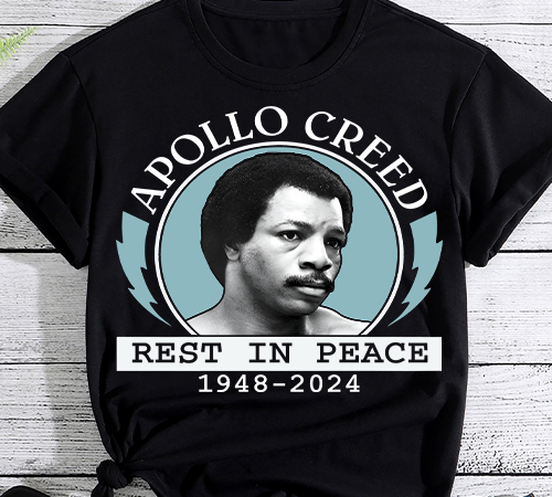 Apollo creed rest in peace t shirt vector
