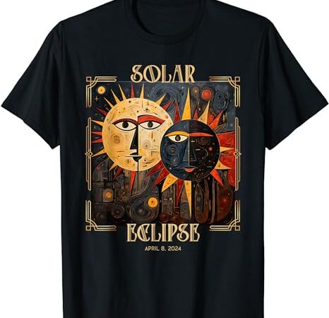 Art solar eclipse shirt 2024 sun totality april 8th america t-shirt