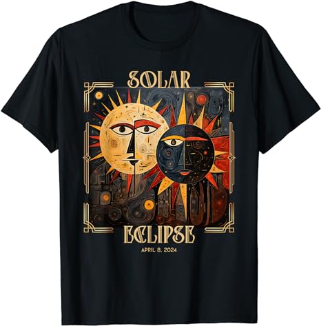 Art Solar Eclipse Shirt 2024 Sun Totality April 8th America T-Shirt