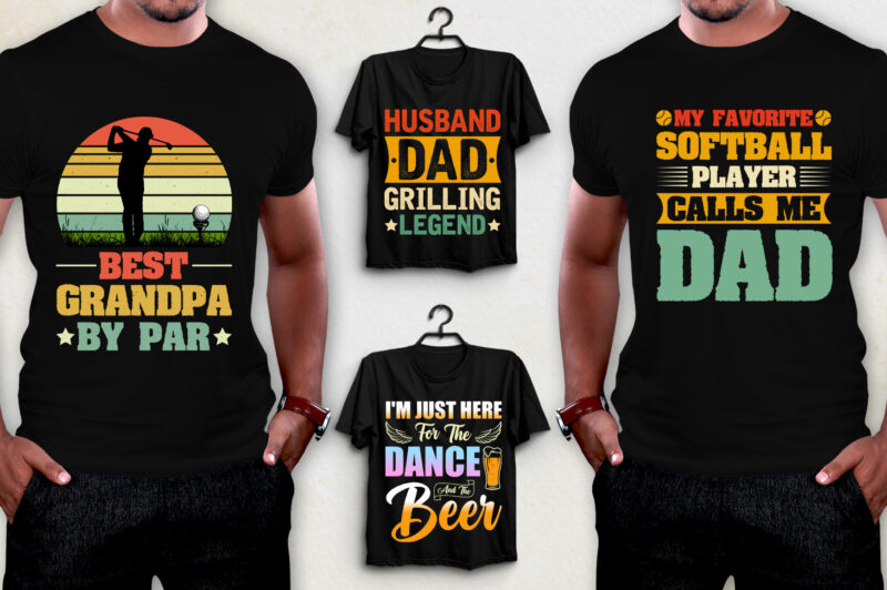 Sunset Vintage T-Shirt Design Bundle