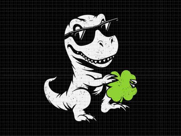 Happy st pat-rex day st patty’s day dinosaur svg, dinosaur st patrick day svg graphic t shirt