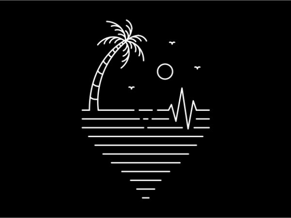 Heartbeat of summer graphic t shirt