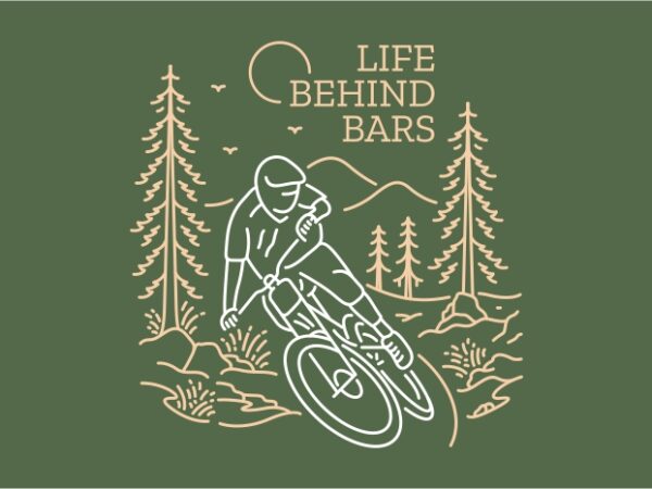 Life behind bars t shirt vector graphic