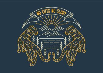 No Guts No Glory 1 T shirt vector artwork