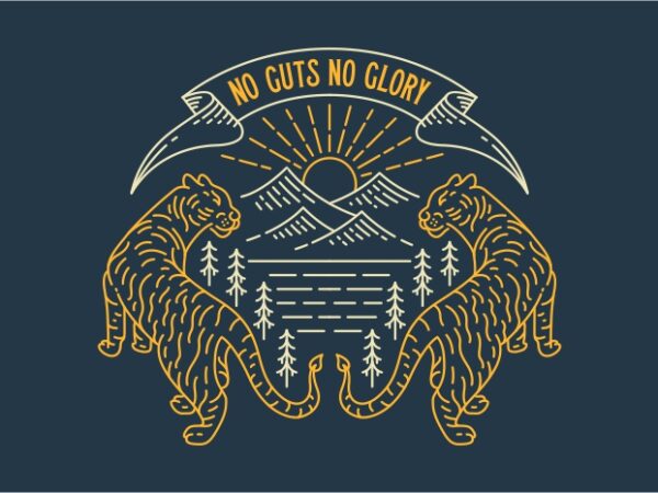 No guts no glory 1 T shirt vector artwork