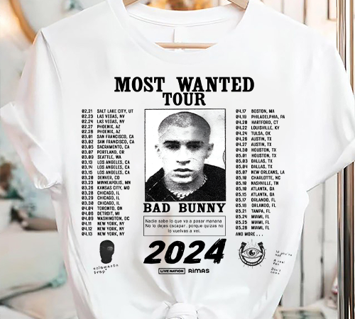 Bad bunny most wanted tour shirt nadie sabe lo que va pasar manana shirt 1 t shirt template