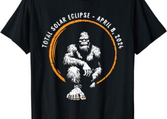 Bigfoot Total Solar Eclipse April 8 2024 Totality T-Shirt