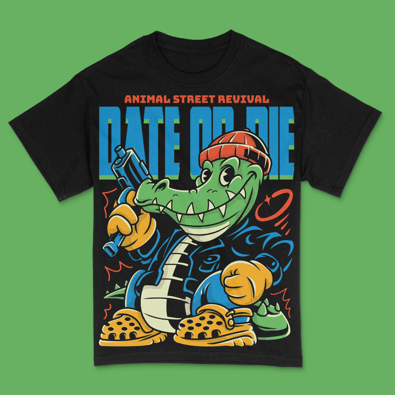 Date or Die T-Shirt Design Template