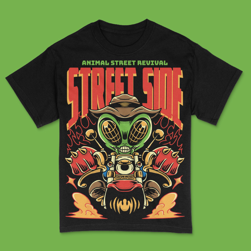 Street Side T-Shirt Design Template