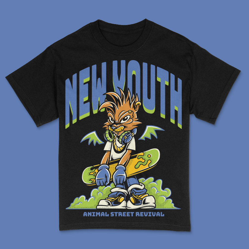 New Youth T-Shirt Design Template
