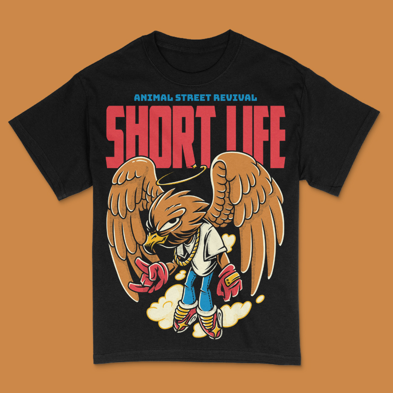 Short Life T-Shirt Design Template