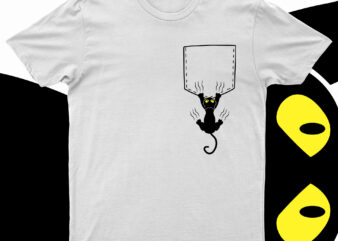 Funny Cat T-Shirt Design For Sale!!
