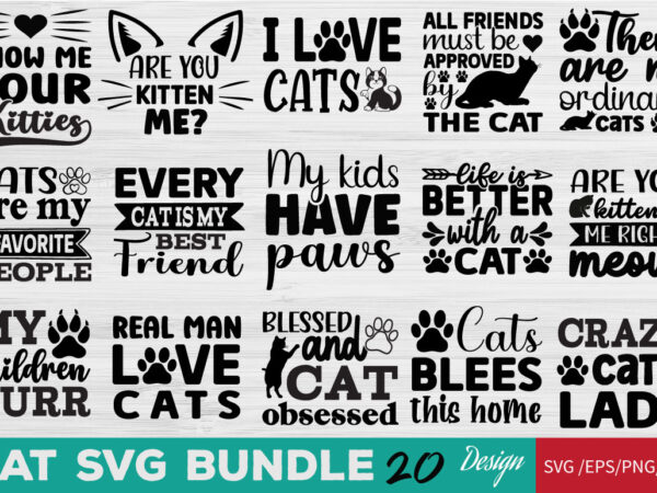 Cat t-shirt bundle cat svg bundle