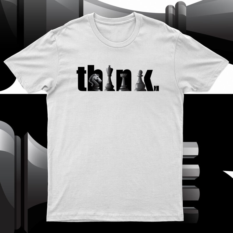 Chess Think | Cool T-Shirt Design For Sale!!