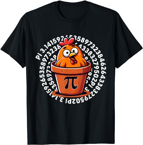 Chicken Pot PI Day Men Women Kids Math Teacher T-Shirt