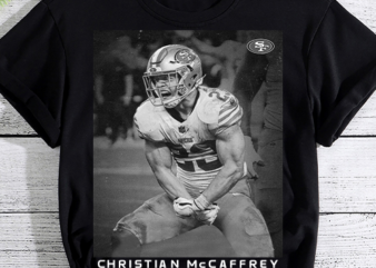 Christian McCaffrey Football Lovers Design, Football Design, Football PNG File