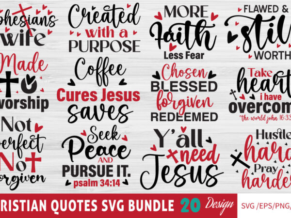 Christian quotes t-shirt bundle christian quotes svg bundle
