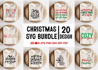 CHRISTMAS SVG Bundle t shirt vector file