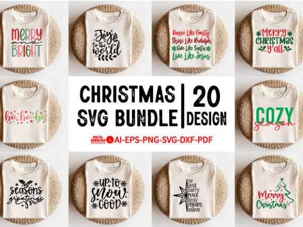 Christmas svg bundle t shirt vector file