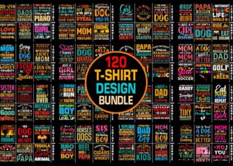 Colorful T-Shirt Design Mega Bundle