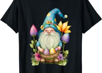 Cute Gnomes Easter Squad Bunny Gnome Pastel Spring t shirt vector file