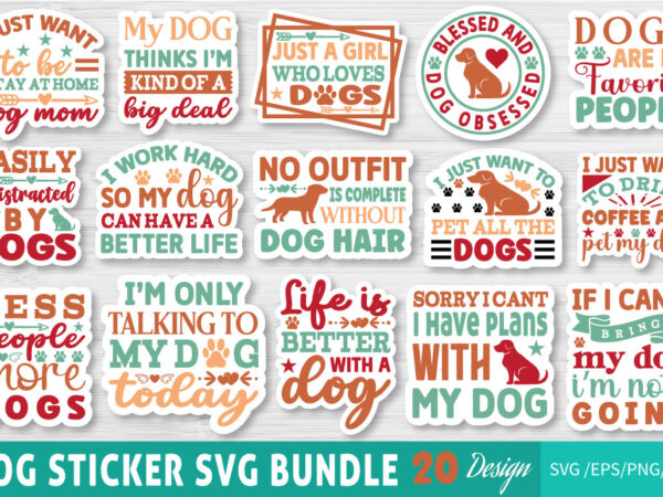 Dog sticker t-shirt bundle dog sticker svg bundle