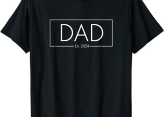 Dad Established 2024 New Dad Gift T-Shirt