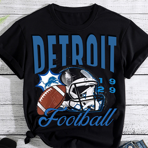Detroit Footbal 5.2 Football Lovers Design, Football Design, Football PNG File