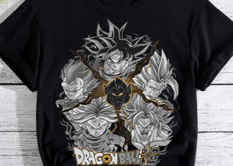 Dragon Ball t shirt vector illustration