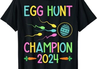 Easter Egg Hunt Champion Funny Dad Pregnancy Announcement T-Shirt