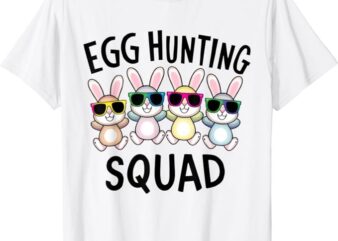 Egg Hunting Squad Crew Family Funny Happy Easter Bunny Kids T-Shirt