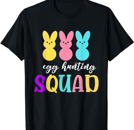 Egg hunting squad funny easter essential egger 2024 t-shirt