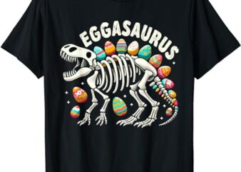 Eggasaurus Easter Stegosaurus Dinosaur T-Shirt