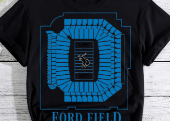 FORD FIELD Football Lovers Design, Football Design, Football PNG File