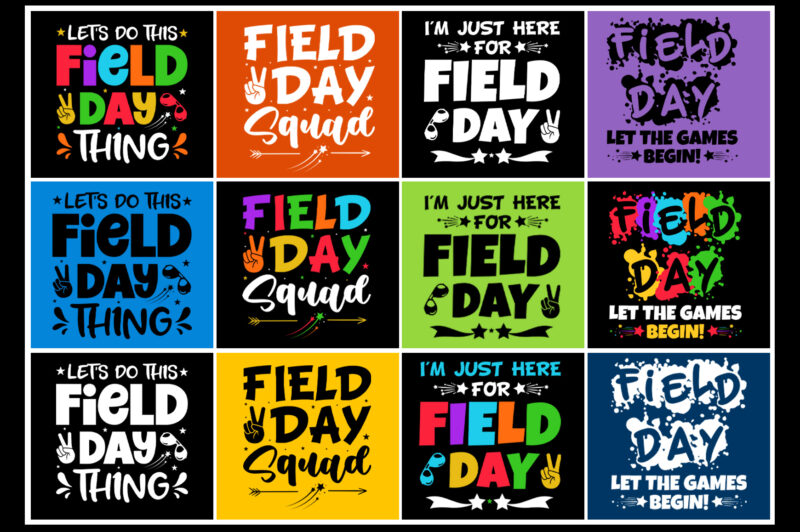 Field Day,Field Day TShirt,Field Day TShirt Design,Field Day TShirt Design Bundle,Field Day T-Shirt,Field Day T-Shirt Design