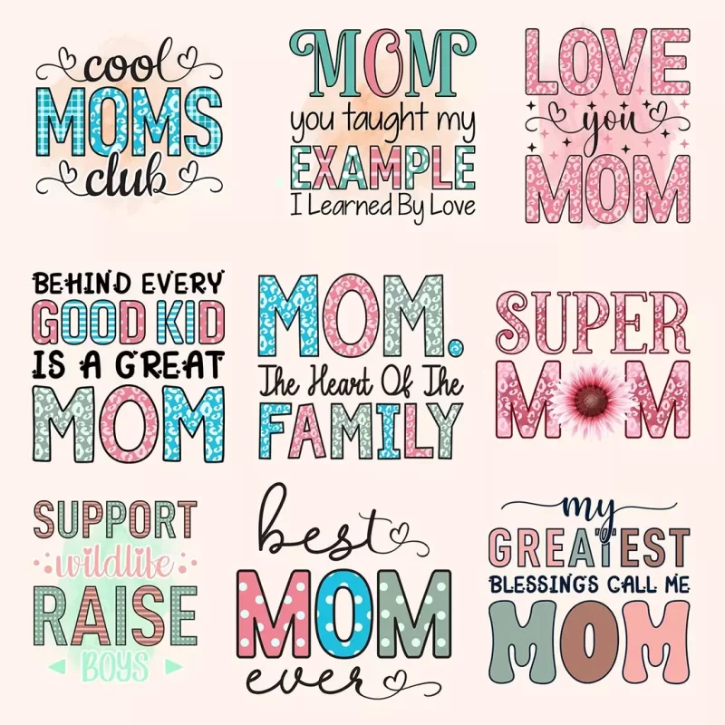Funny Mom Mama Mother Day Sublimation T shirt Laser SVG Cut Files