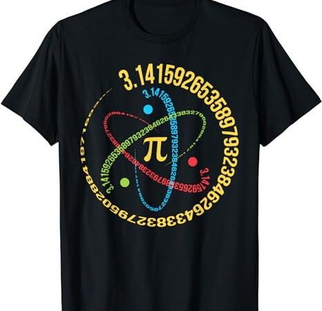 Funny pi day shirt spiral pi math tee for pi day groovy t-shirt