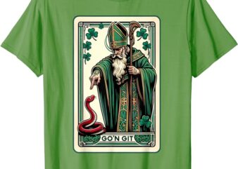 Funny St Patricks Day Tarot Card Go’n git st patrick Vintage T-Shirt