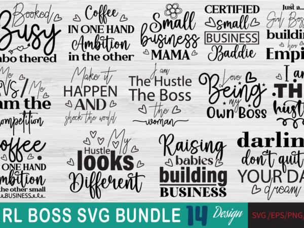 Girl boss t-shirt bundle girl boss svg bundle