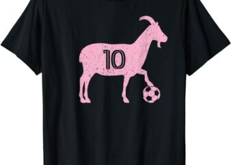 GOAT 10 Shirt Hoodie for Men Women Kids Funny Soccer T-Shirt