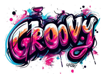 groovy t shirt design template