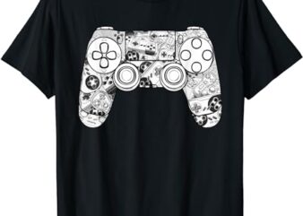 Gamer Shirt Gaming Shirts For Men Boys Video Game Controller T-Shirt