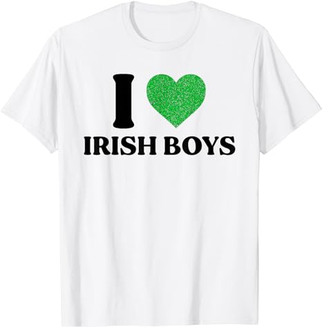 Green Heart Ireland Funny St Patricks Day T-Shirt