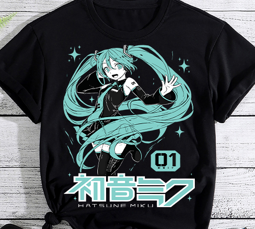 Hatsune miku graphic t shirt