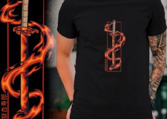 Rengoku katana (demon slayer) t shirt design online