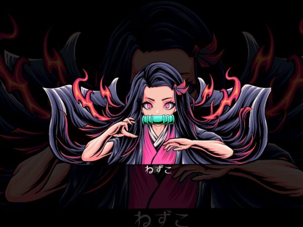 Nezukochan (demon slayer) T shirt vector artwork Nezukochan (demon slayer) T shirt vector artwork