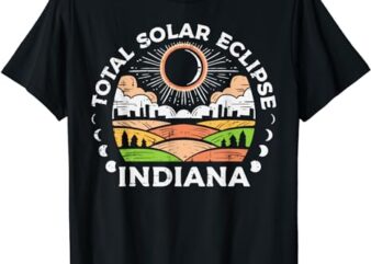 Indiana Solar Eclipse 2024 Totality April 8 Men Women Kids T-Shirt