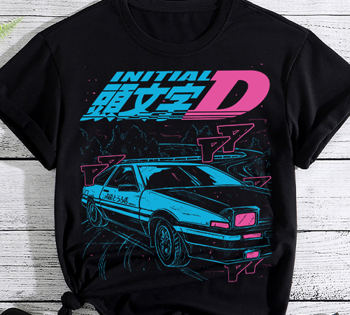 Initial d itsuki fujiwara t shirt design for sale